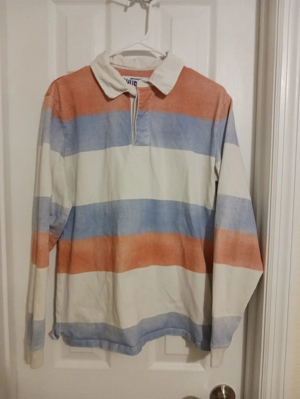 chubbies Men's Vtg LS Striped Rugby Shirt Cotton Med